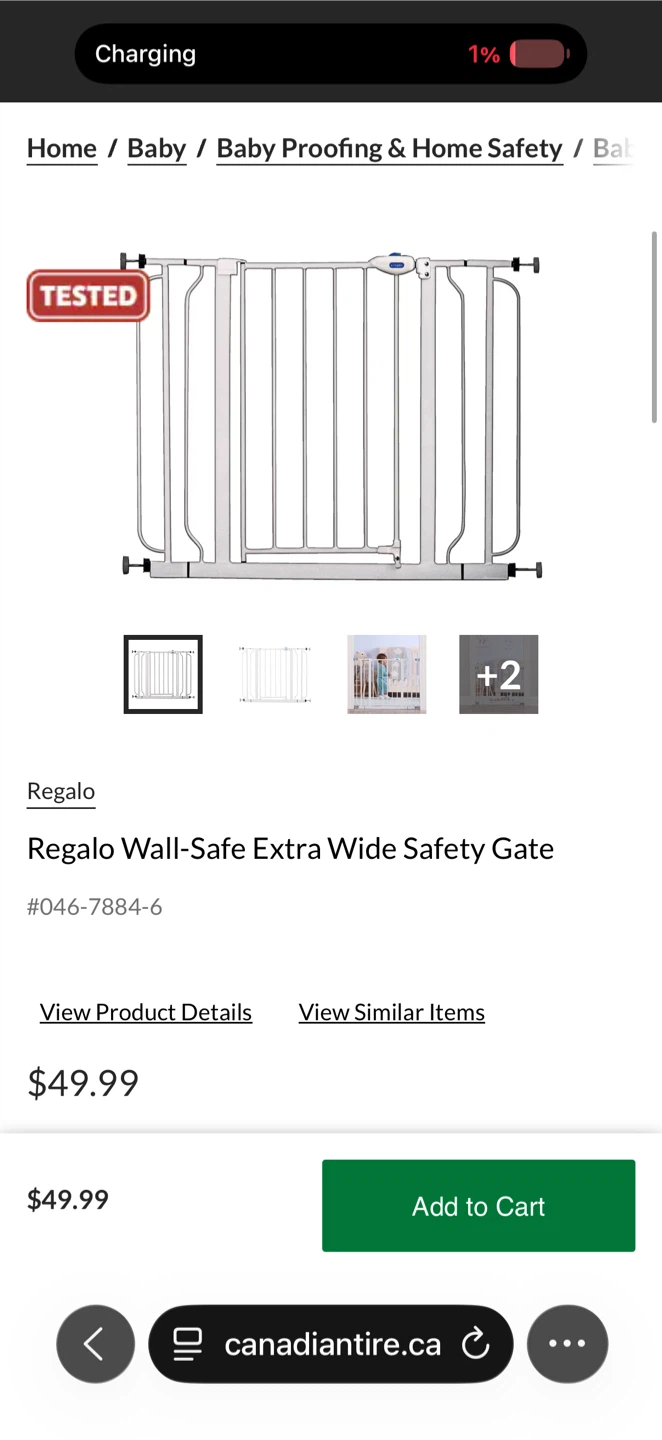 Regalo Wall-Safe Extra Wide Safety Gate - photo 2