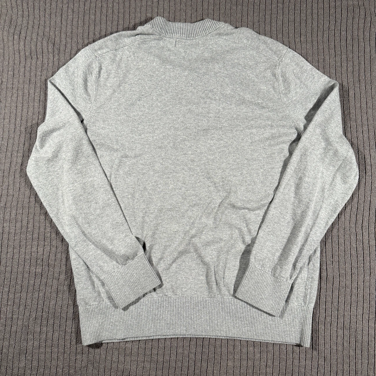 Banana Republic Henley Sweater Gray Men's M Snap Button - photo 4