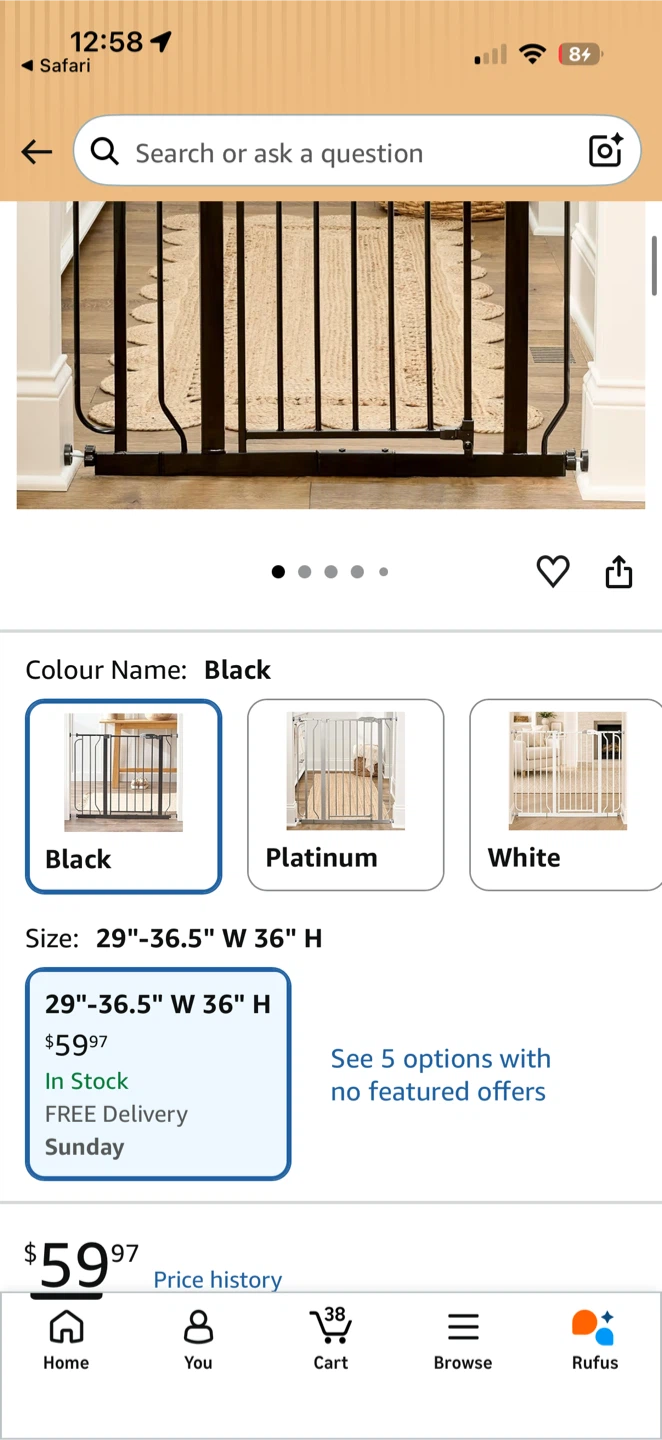 Regalo Gate - Black - photo 2