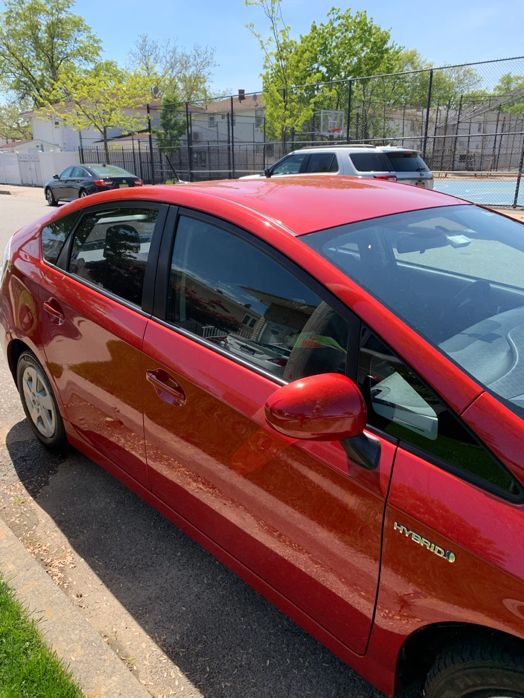 Red Toyota Prius Hybrid