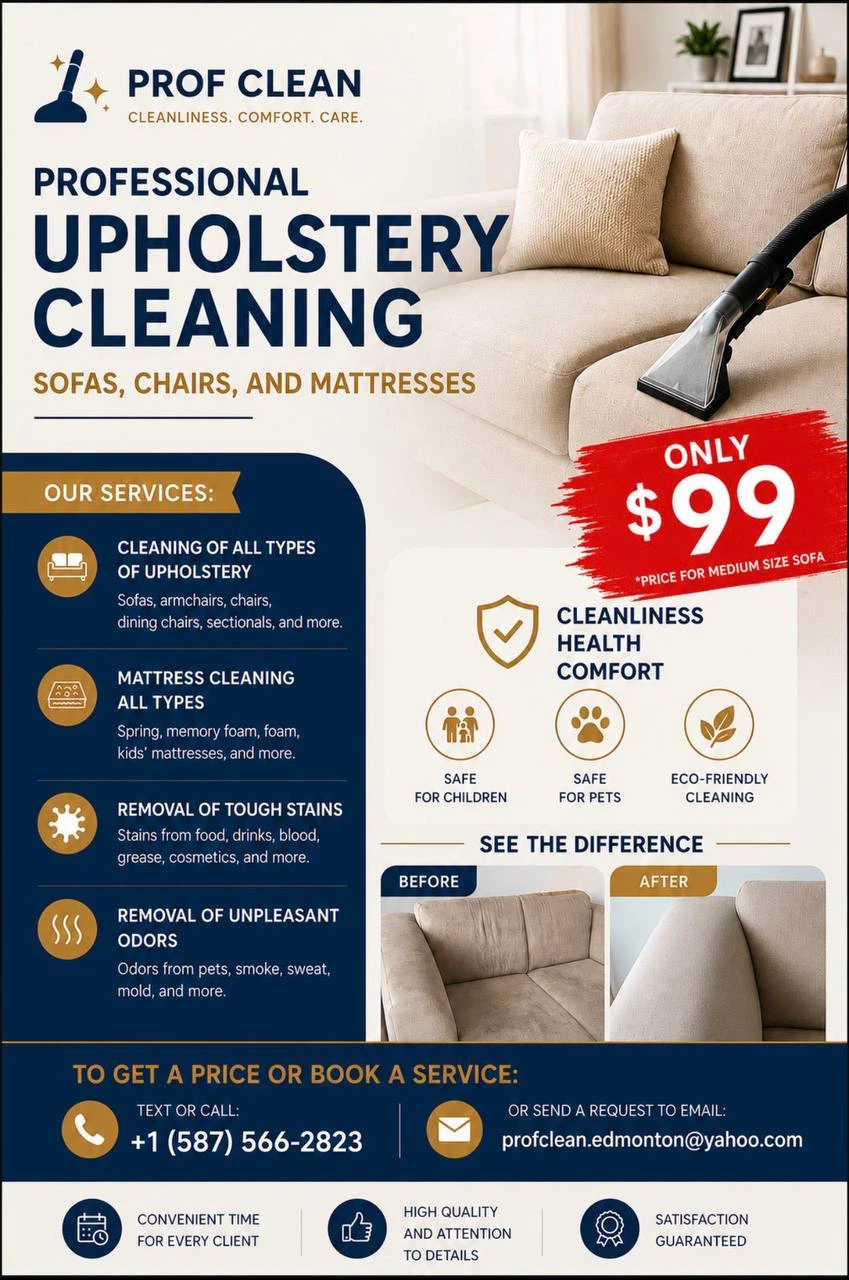 Prof Clean Professional Upholstery Cleaning Service