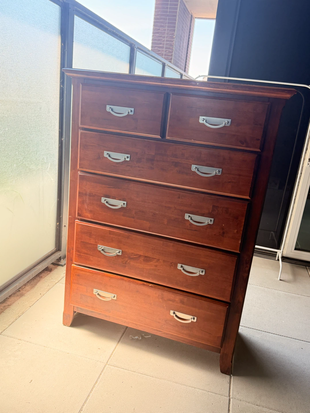 Solid Wood 6-Drawer Dresser
