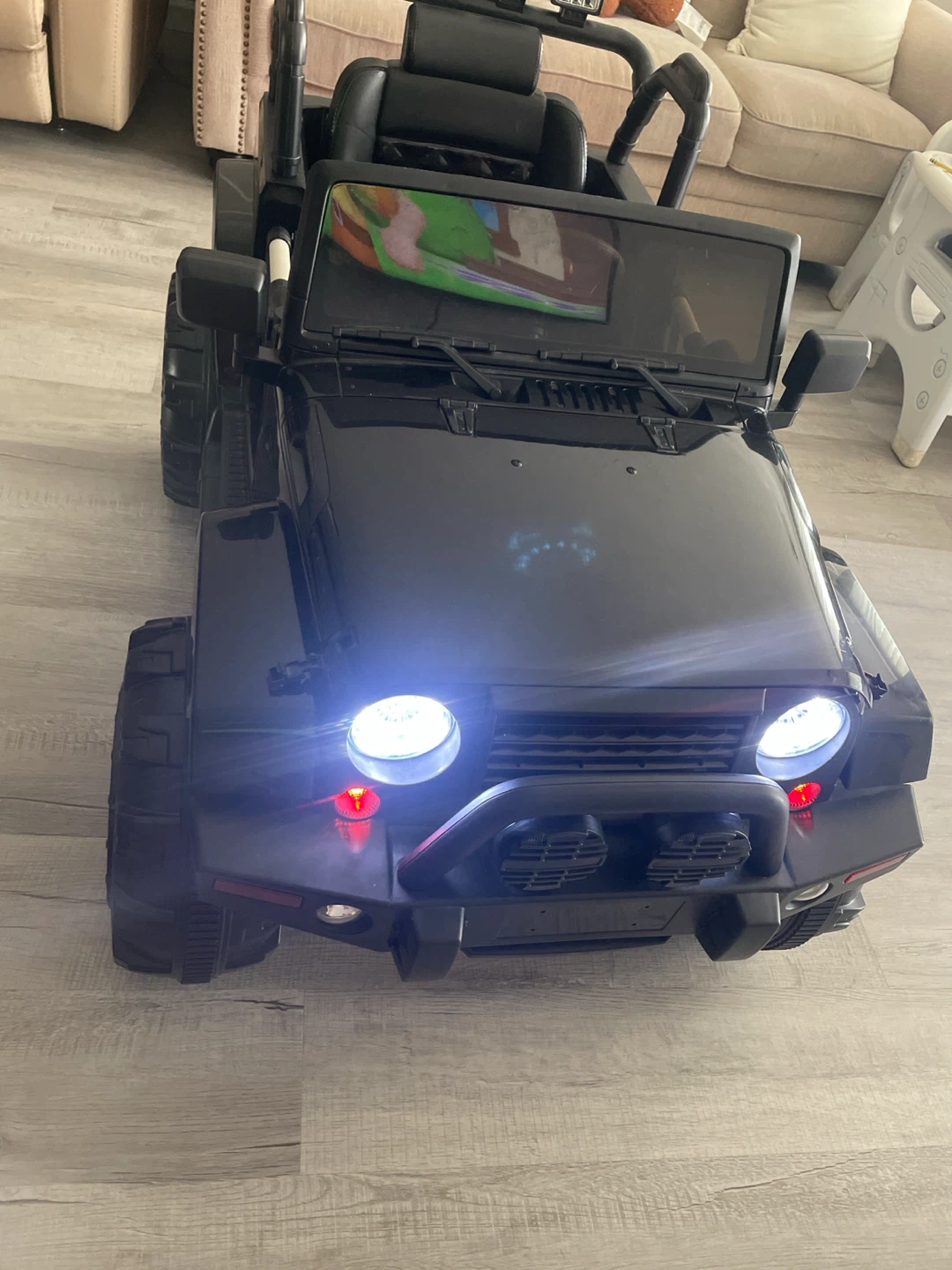 Black Ride-On Jeep for Kids