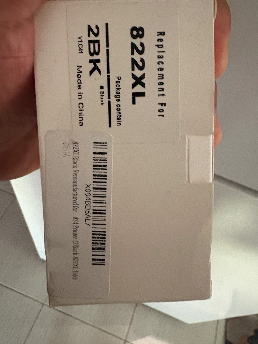Epson printer 822XL Black Ink Cartridge - photo 2