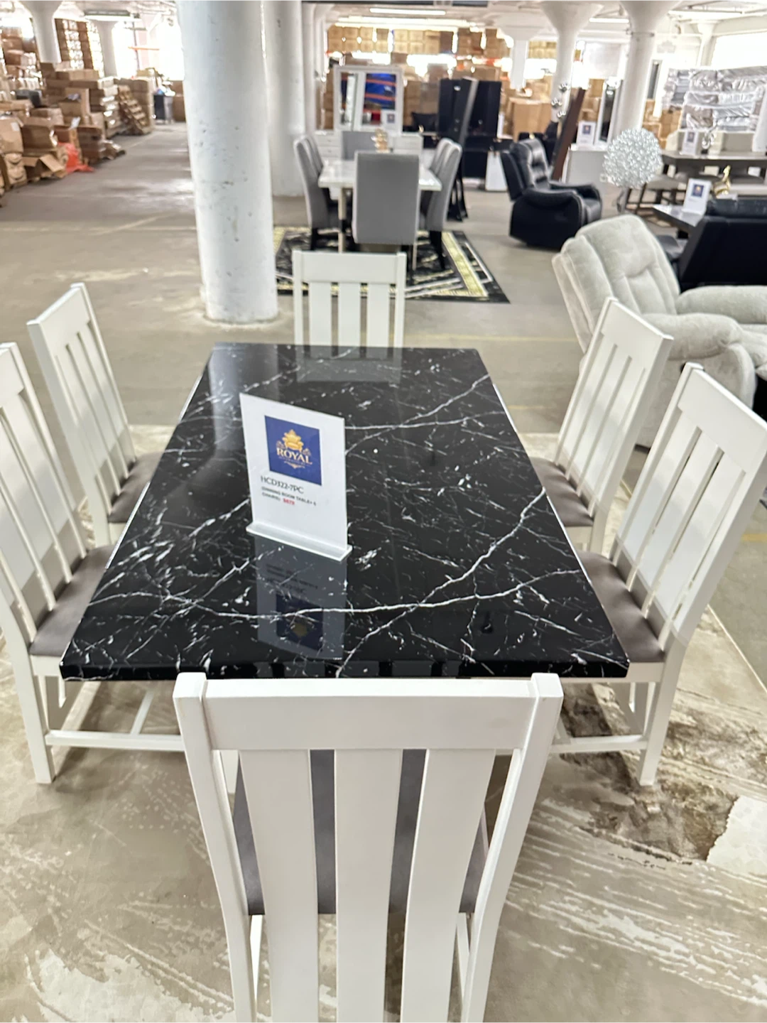 Royal Dining Table with 6 Chairs