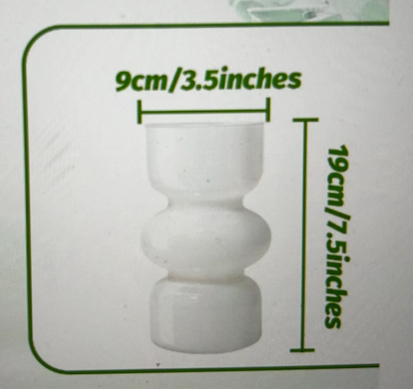 White Glass Vase - 2 Pack - photo 3
