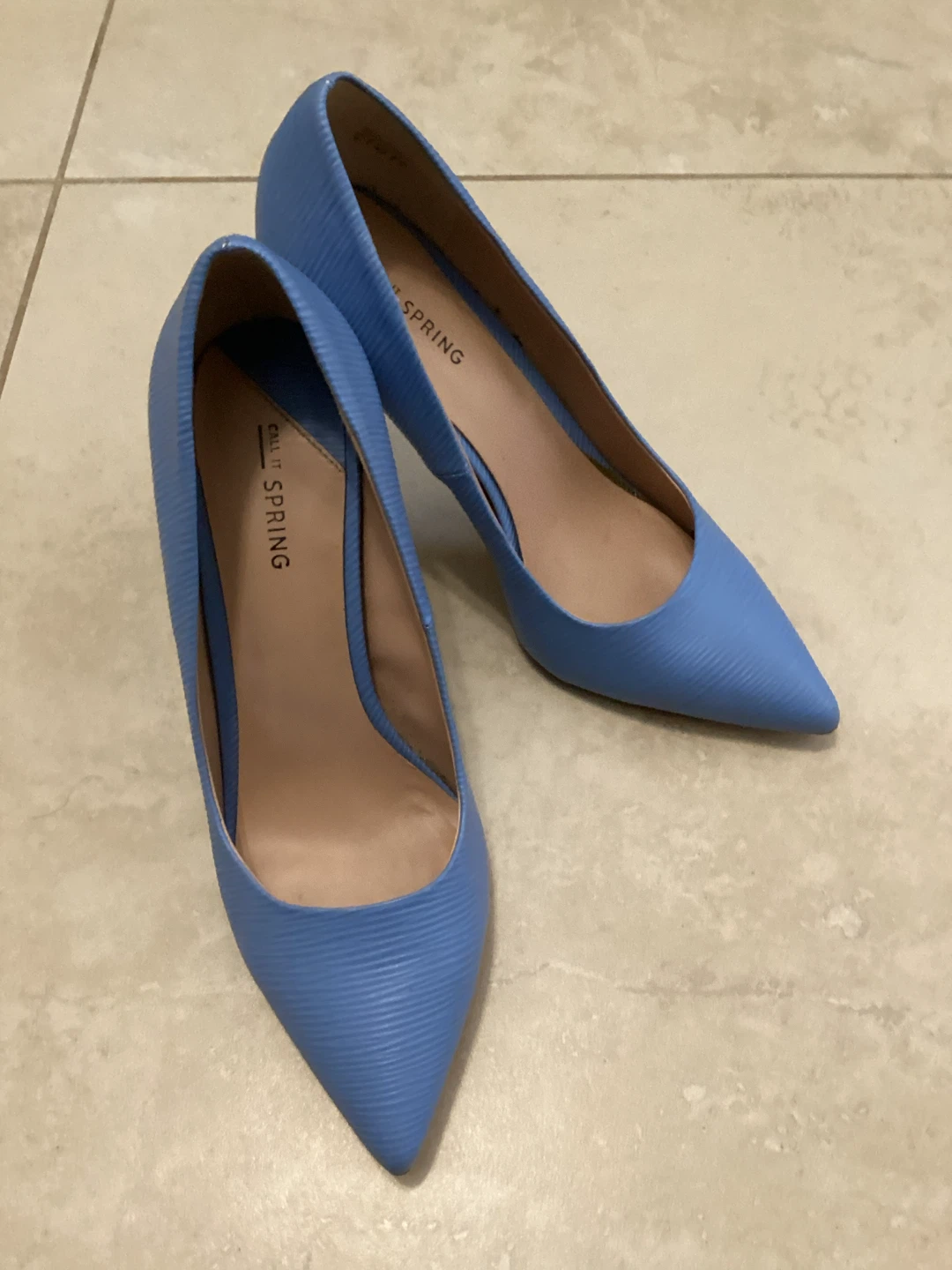 CALL IT SPRING BLUE HEELS