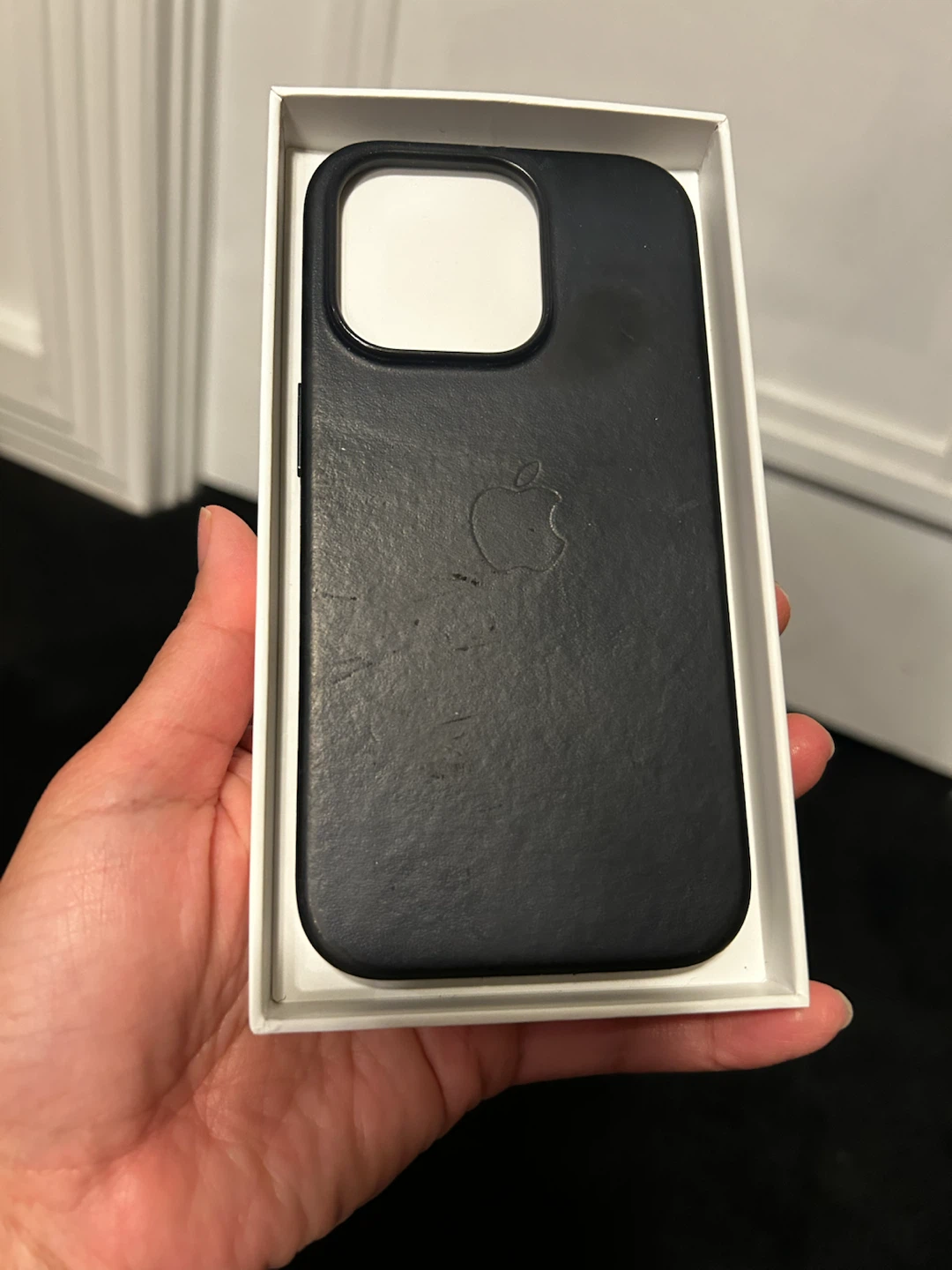 Apple iPhone 14 Pro Leather Case MagSafe - Black
