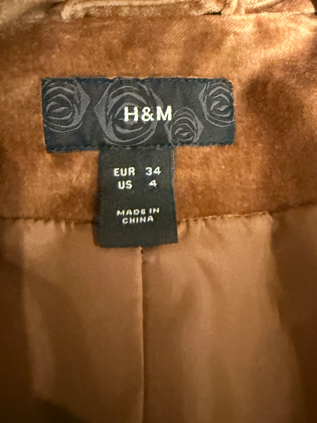 H&M Brown Velvet Blazer Jacket(Give me best offer you can do) - photo 2