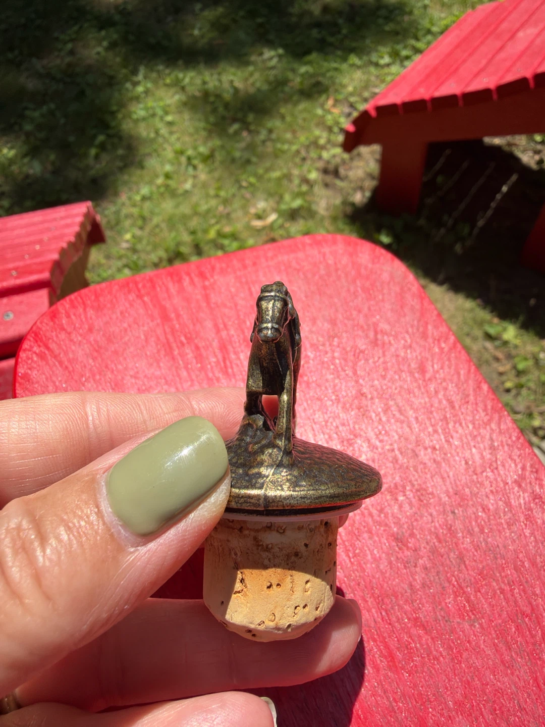 Vintage Blanton’s Bourbon Bronze Horse and Jockey Bottle Stopper - photo 3