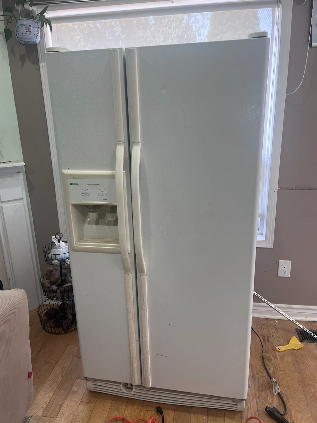 White Side-by-Side Refrigerator with Water Dispenser - photo 2