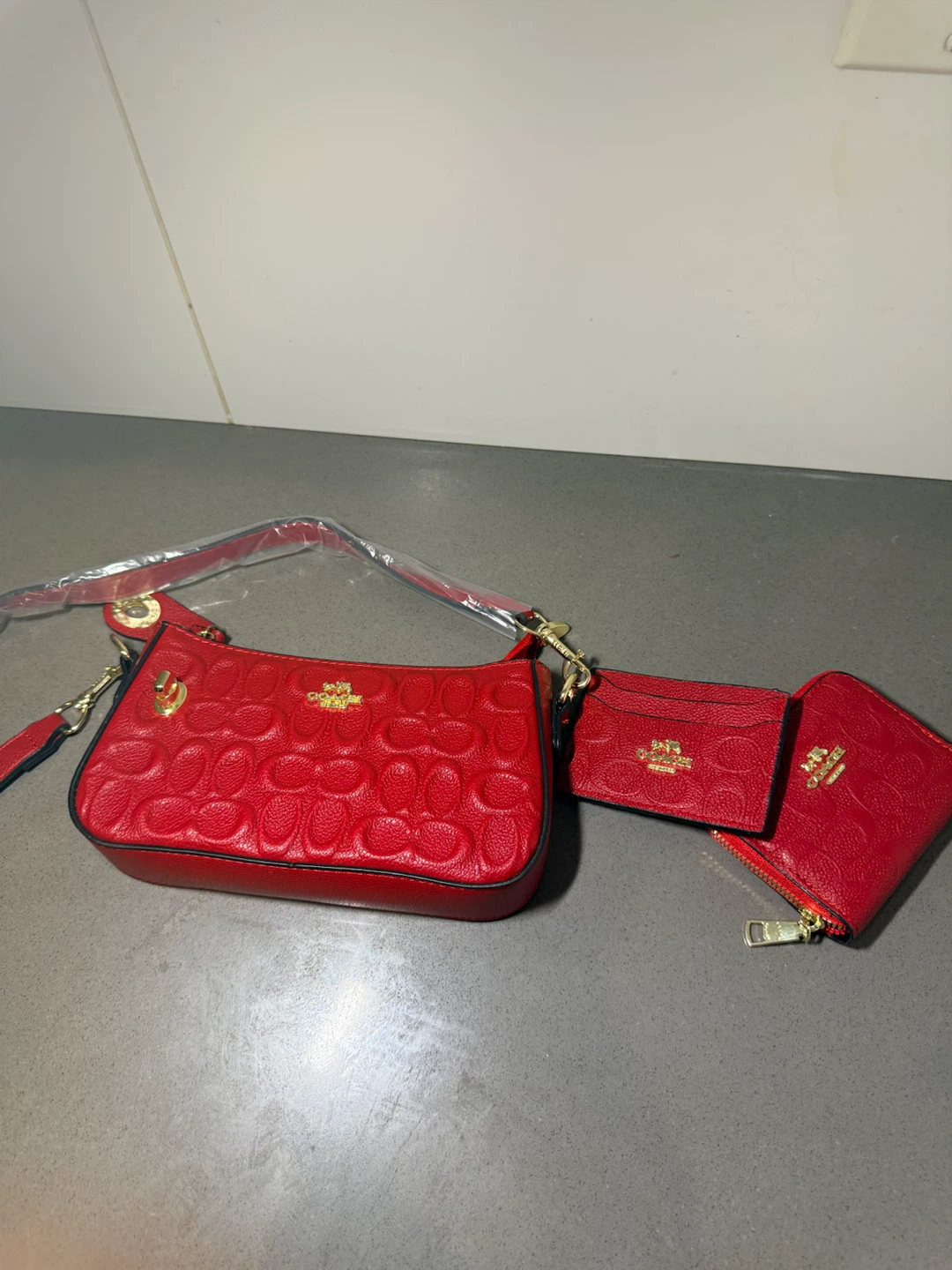 Red set coach bag - photo 2