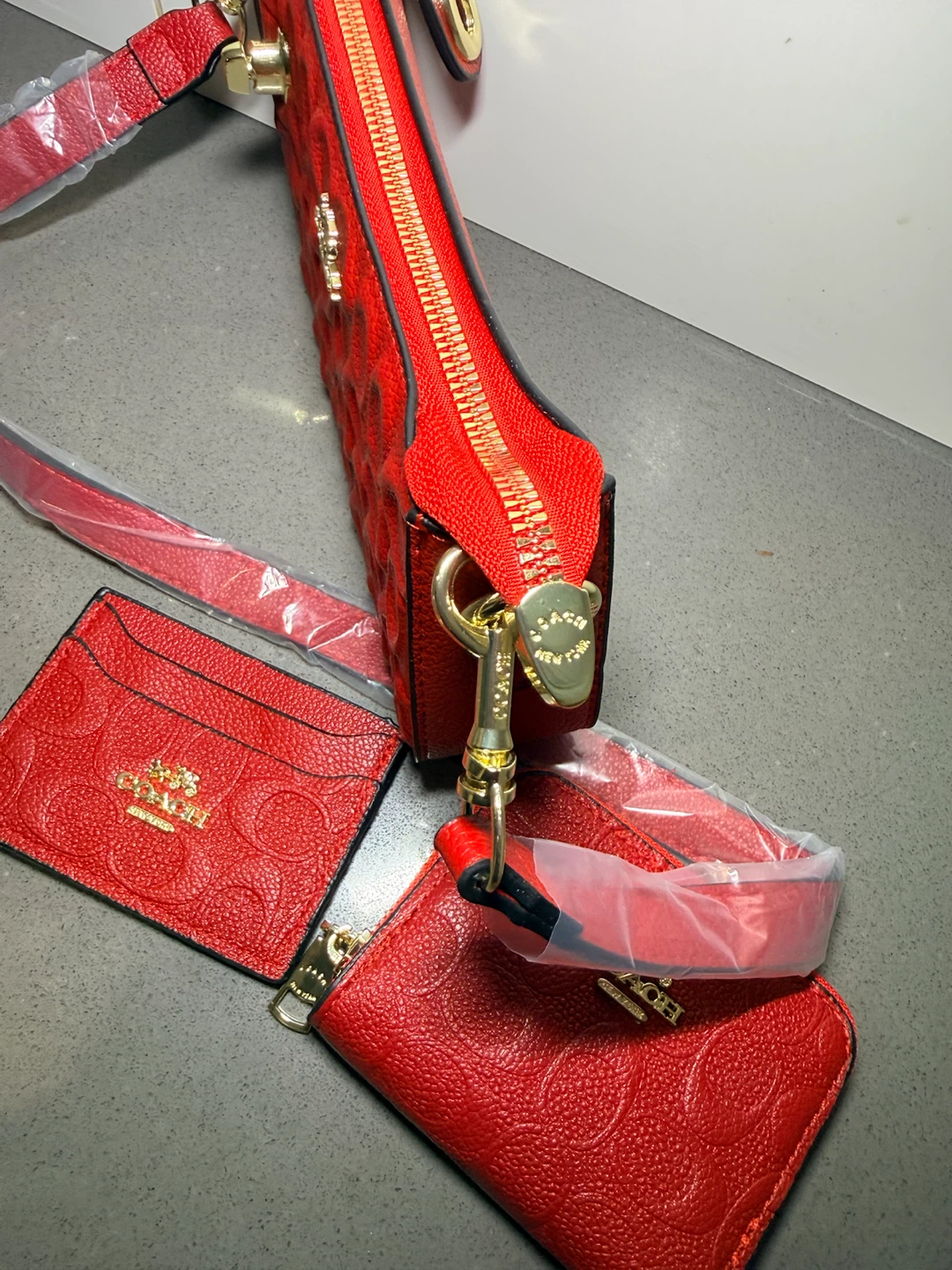 Red set coach bag - photo 3