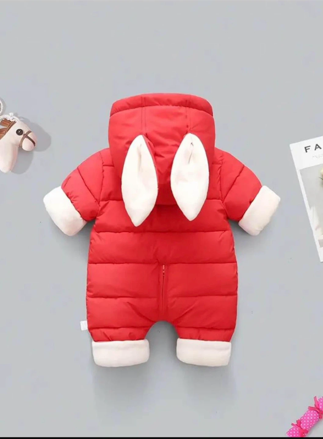 Kids' Rabbit Hooded Snowsuit - photo 2