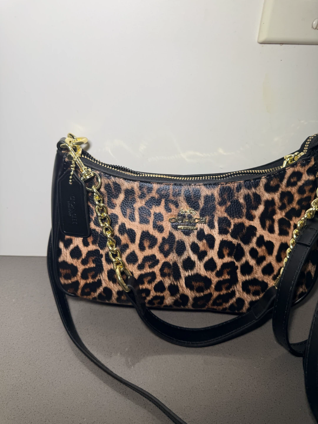 Léopard coach bag