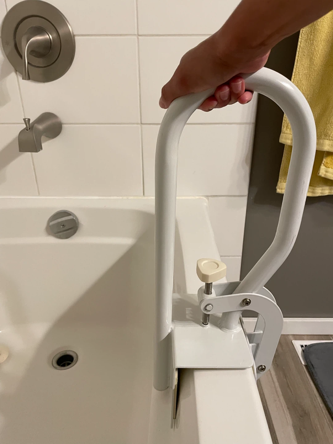 White Bathtub Grab Bar - photo 2