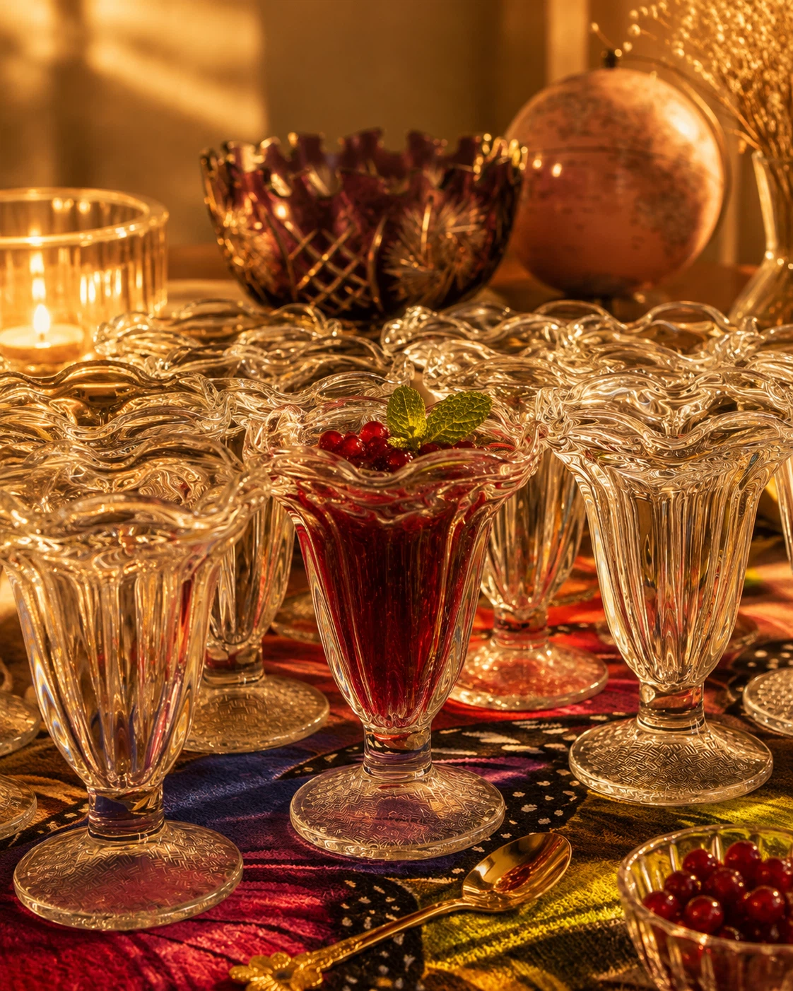 Set of 6 Clear Glass Sundae Glasses. Price for each - photo 3