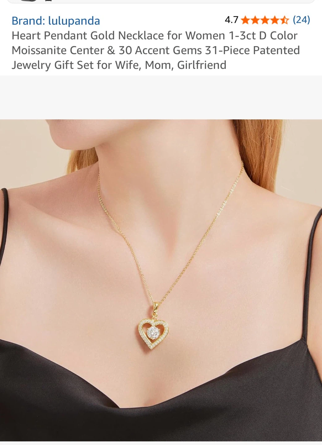 Lulupanda 18K Gold Heart Pendant Necklace - photo 3