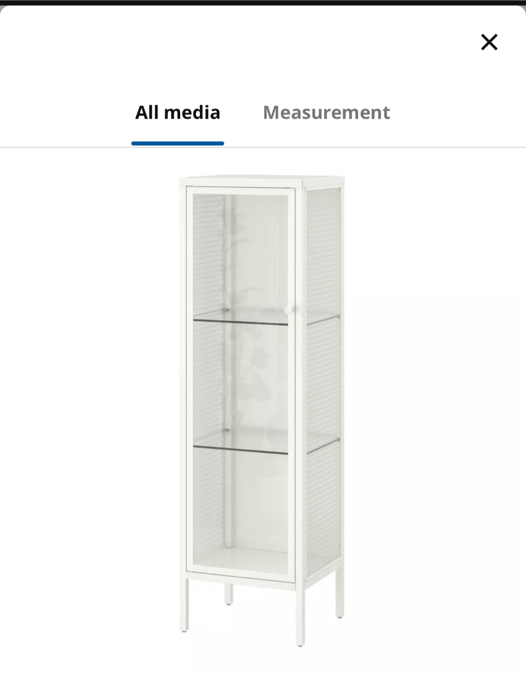 IKEA BAGGEBO Display Cabinet White
