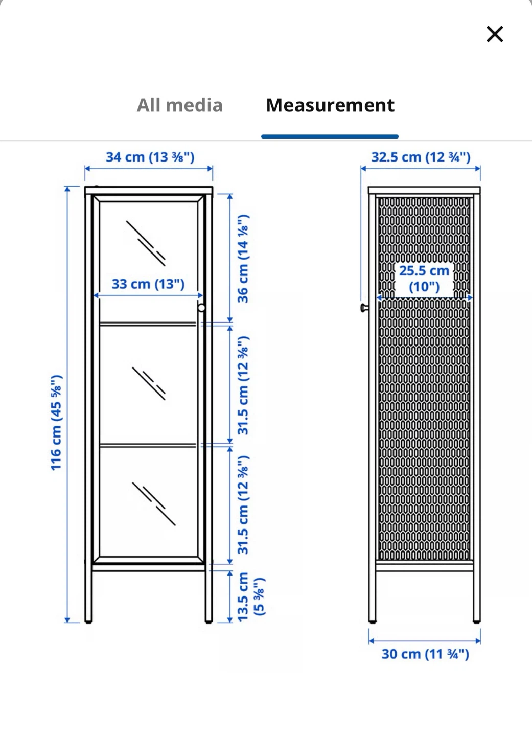 IKEA BAGGEBO Display Cabinet White - photo 2