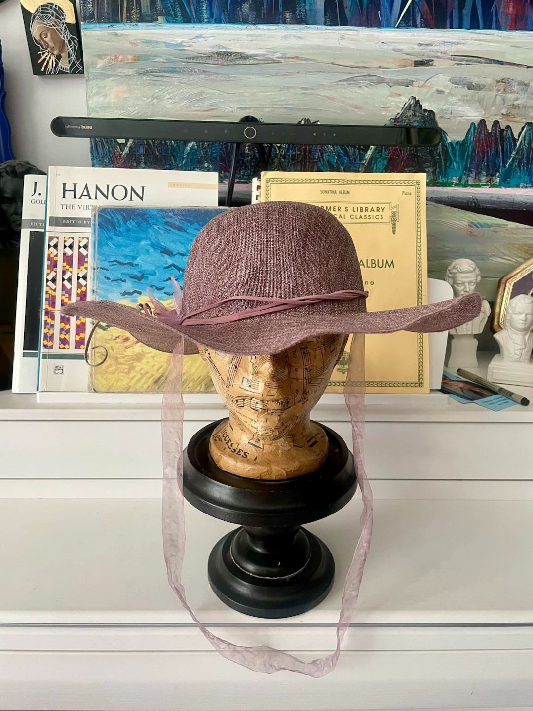 Elegant Silk-Blend Occasion Hat in Mauve