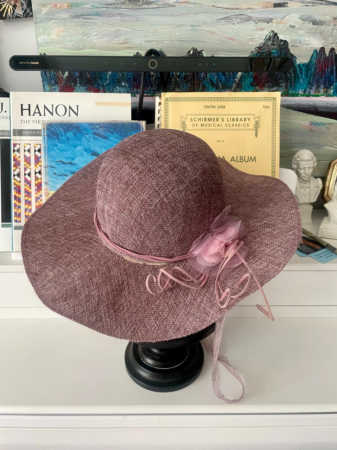 Elegant Silk-Blend Occasion Hat in Mauve - photo 3