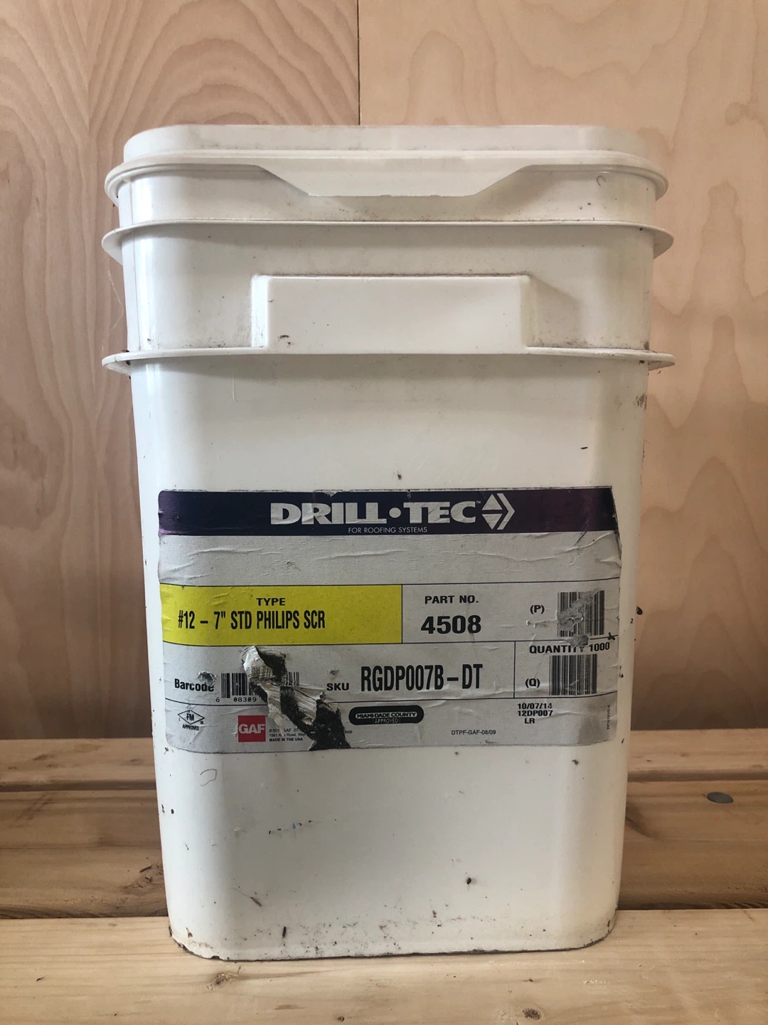 Drill-Tec #12-7" Standard Philips Screws (1000 Count)
