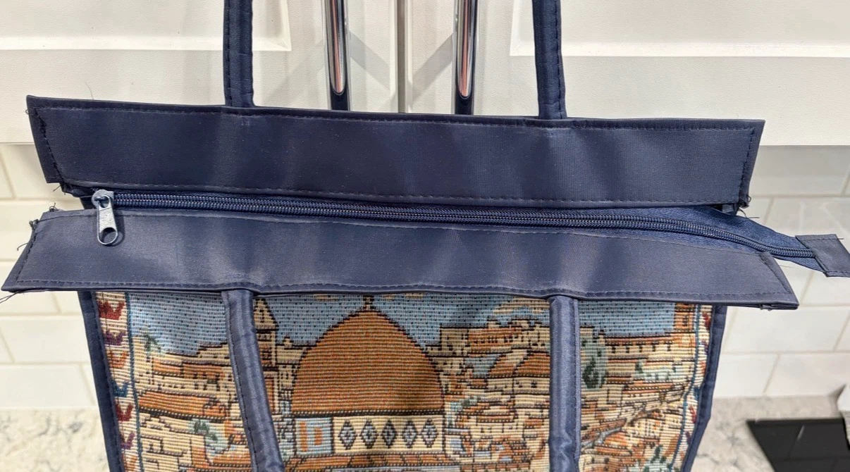 Jerusalem Tapestry Expandable Zip Souvenir Travel Tote/Purse - photo 4