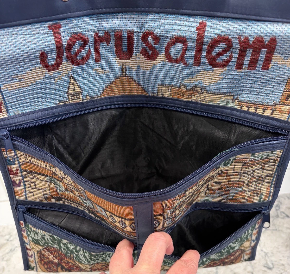 Jerusalem Tapestry Expandable Zip Souvenir Travel Tote/Purse - photo 5