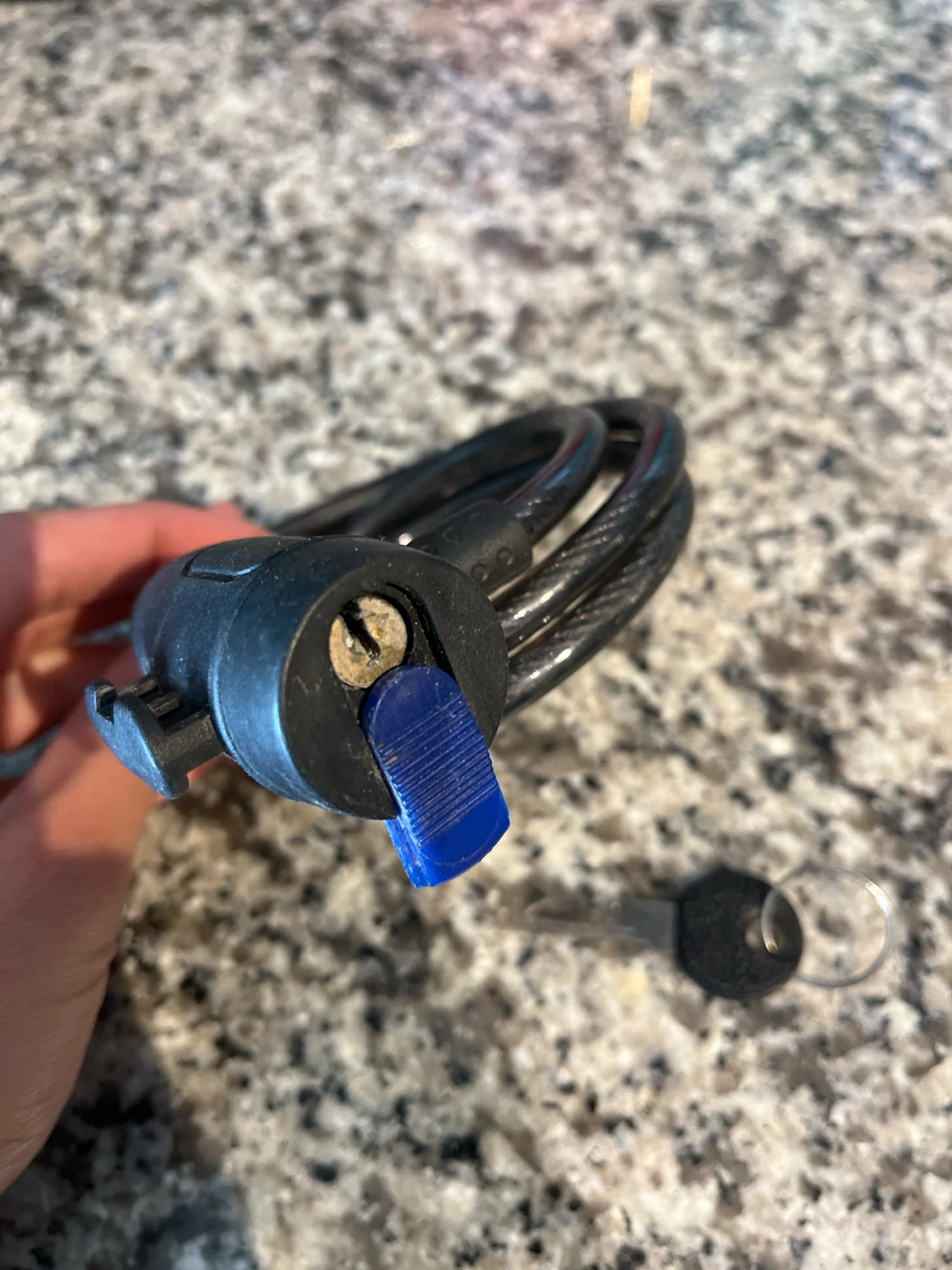 Black Cable Bike Lock with Keys - photo 2