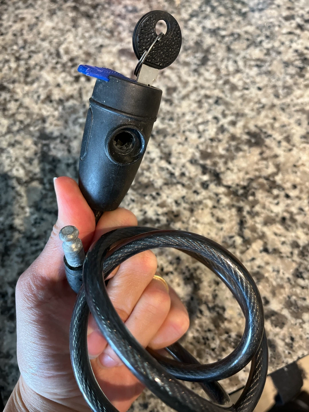 Black Cable Bike Lock with Keys - photo 3