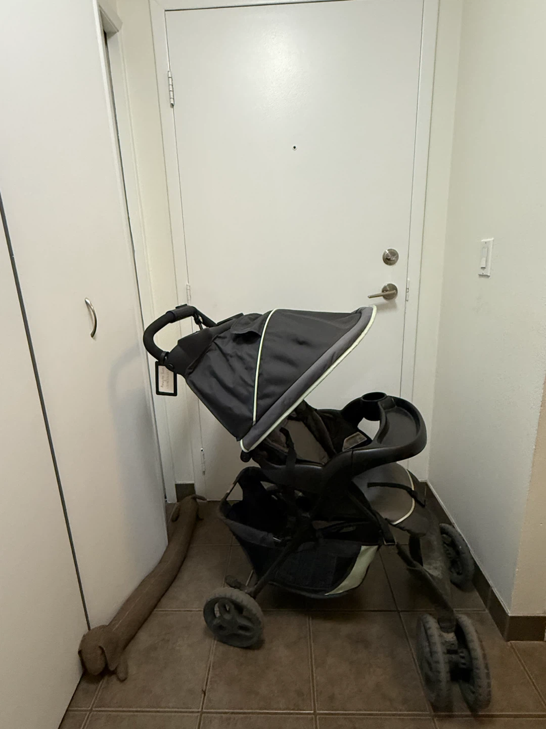 Stroller with Universal Winter Rain Cover and baby bunting bag
