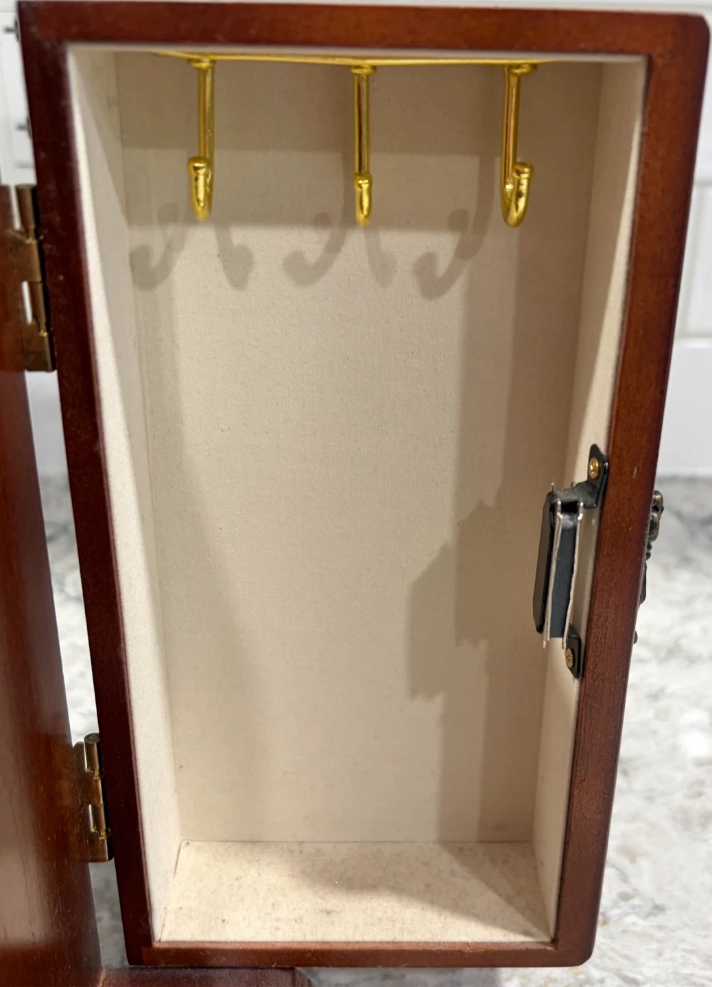 Gunther Mele Wood Jewelry Box w/ Mirror,Drawers,Necklace Storage - photo 5