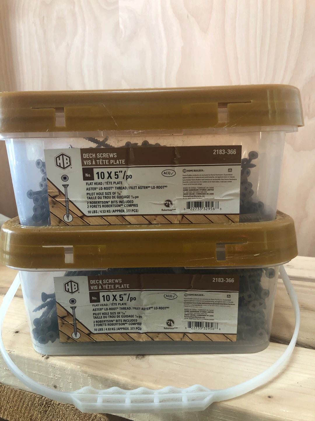 Home Builder Deck Screws 10 x 5"