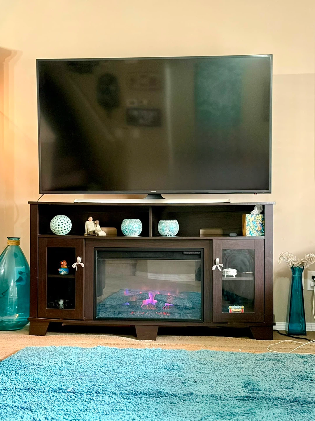 Electric Fireplace with TV Stand - photo 2