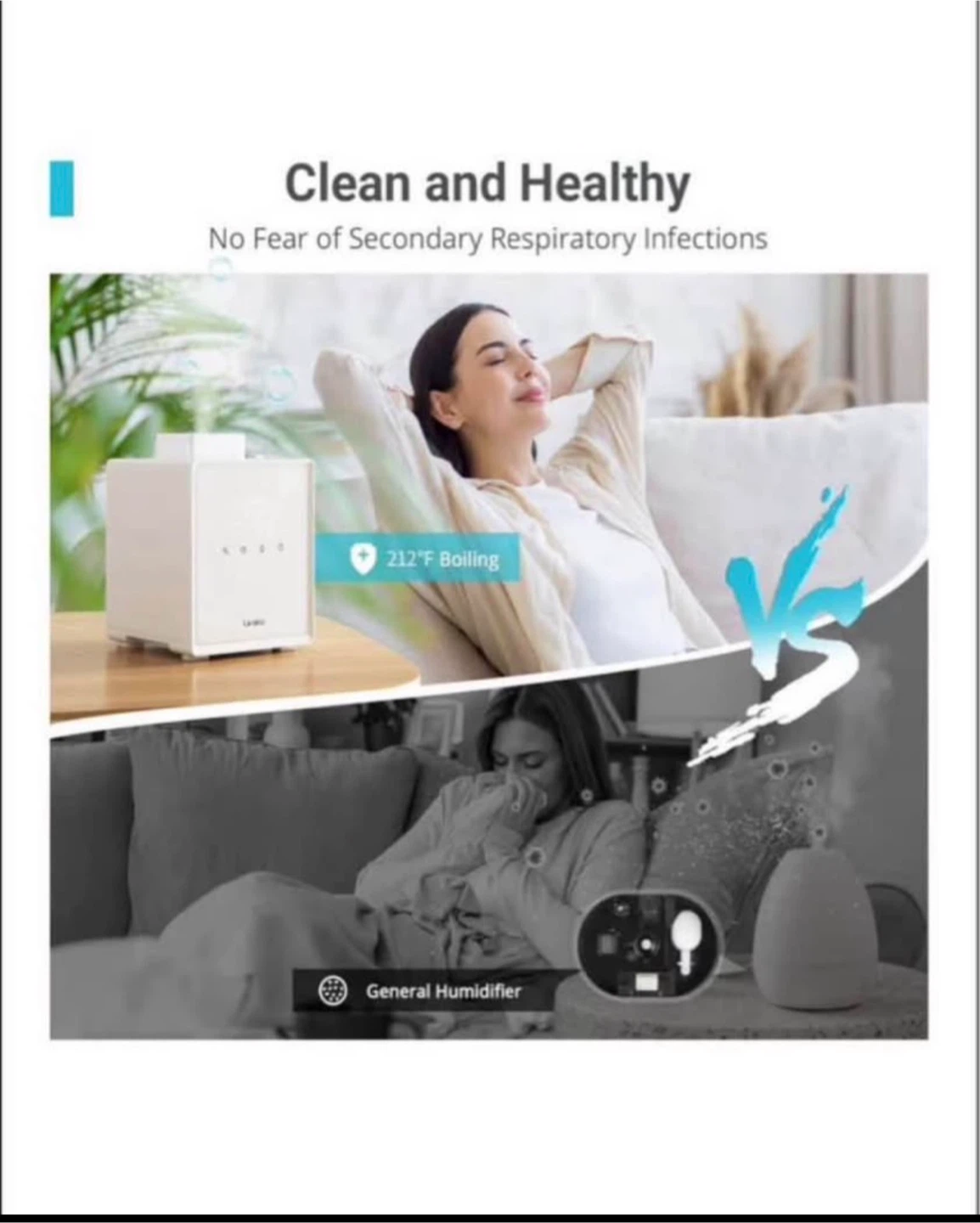 Laravo 500ml/h Warm Mist Humidifier - photo 3