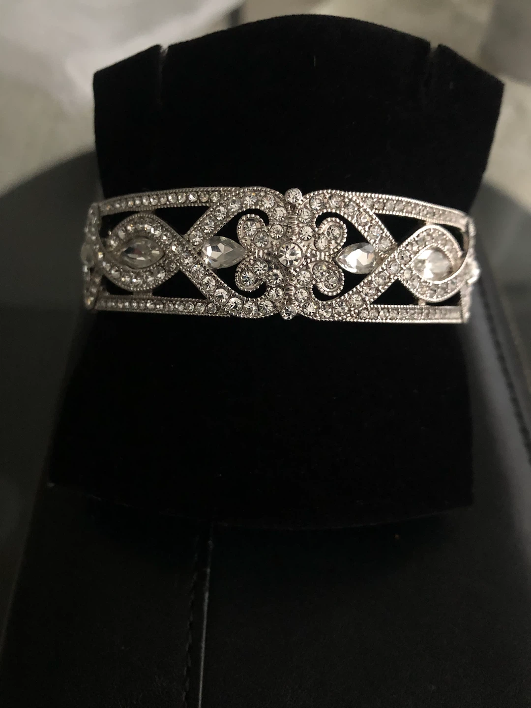 Silver CZ Bangle