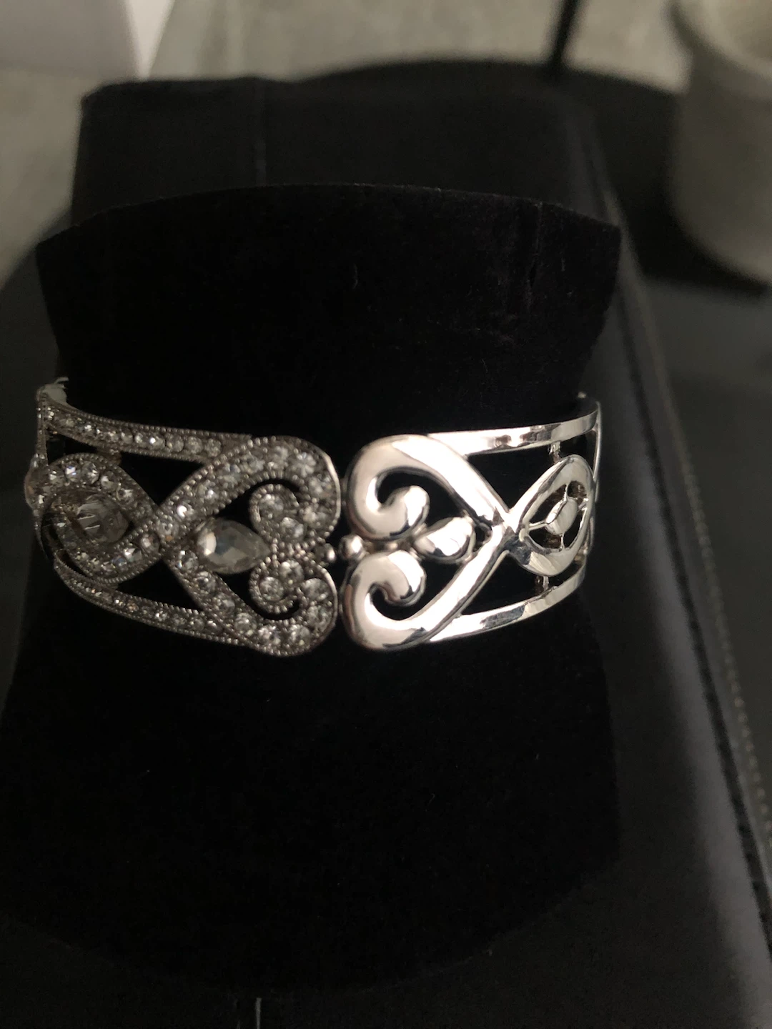 Silver CZ Bangle - photo 3