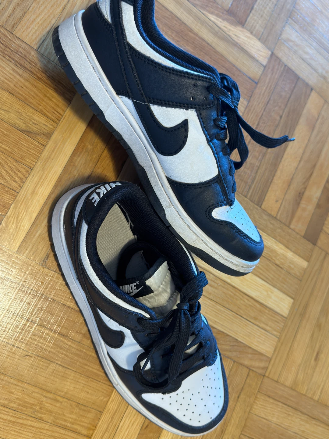 Nike Dunk Low Black White Sneakers - photo 2