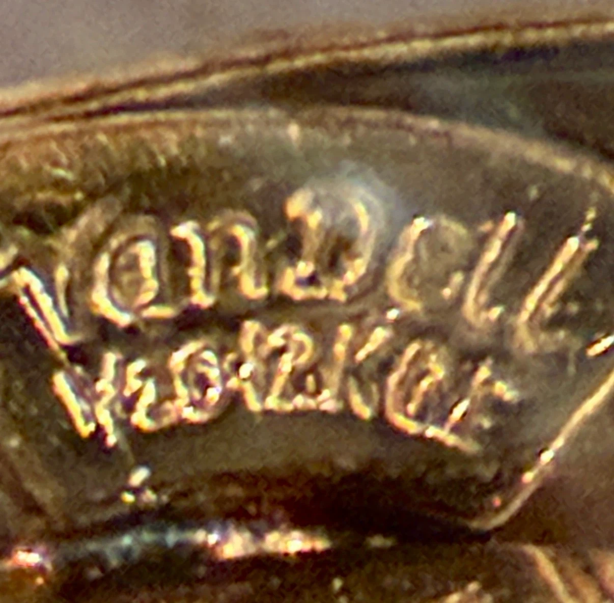 Vintage Van Dell Gold Filled (1/20 12k GF) Pearl Wreath Brooch - photo 3
