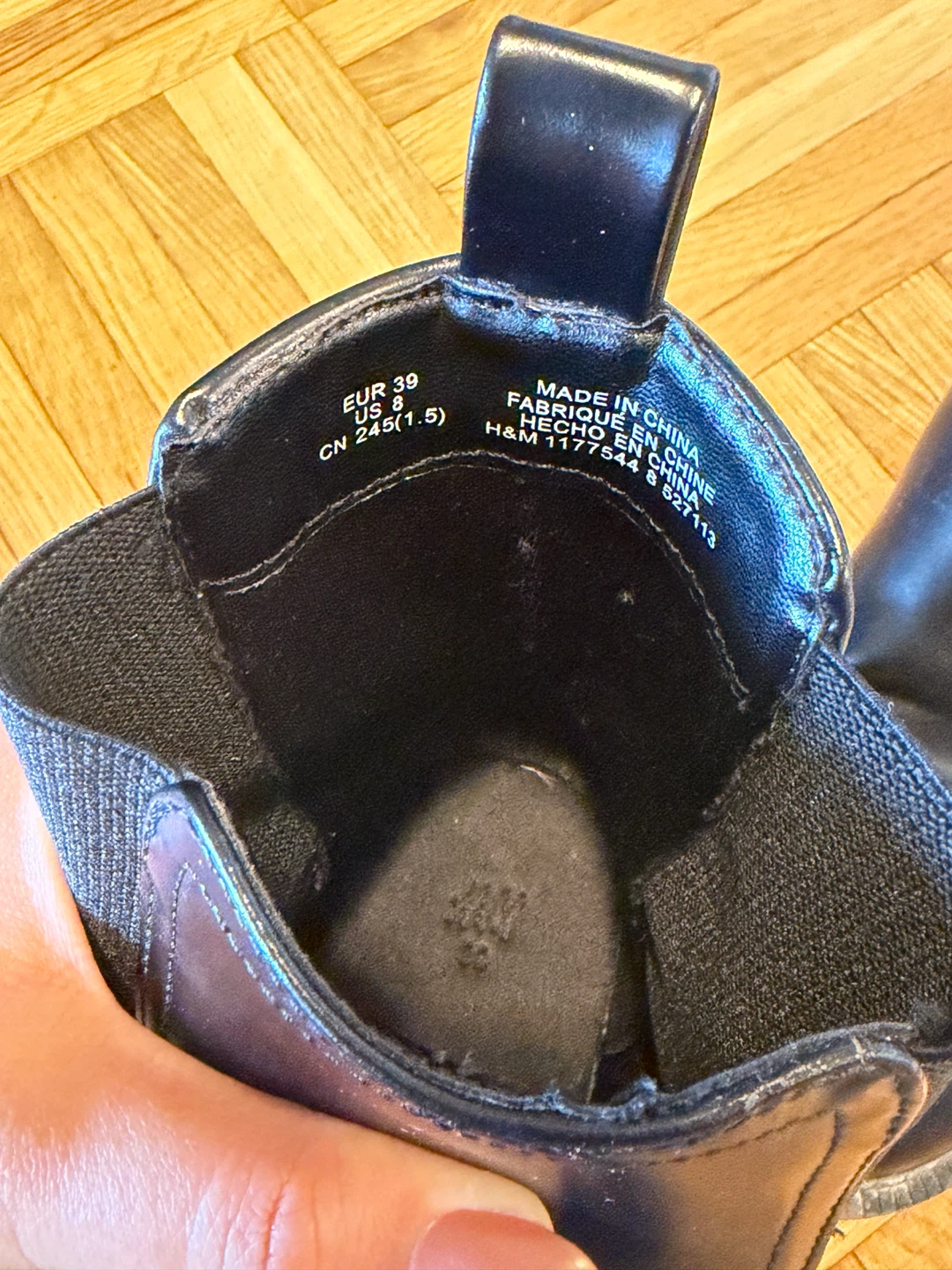 H&M Black Chelsea Boots - Size 39 - photo 3