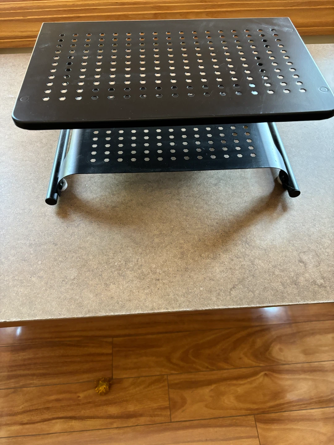Black Metal Vented Laptop or Monitor Stand