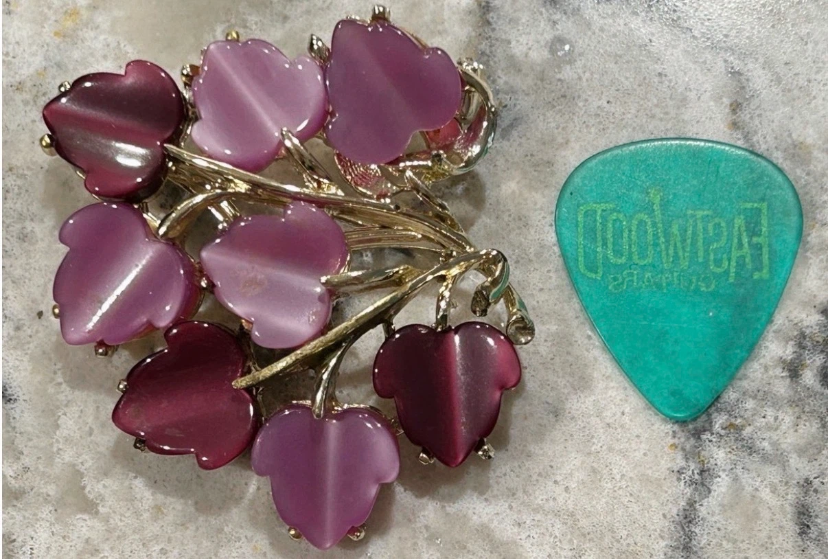 Vintage Purple Floral Brooch/Pin - photo 2