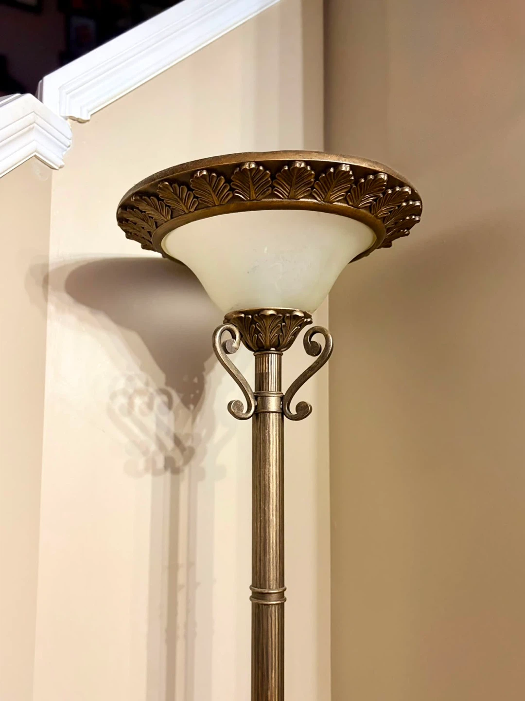 Vintage Torchiere Floor Lamp - photo 4