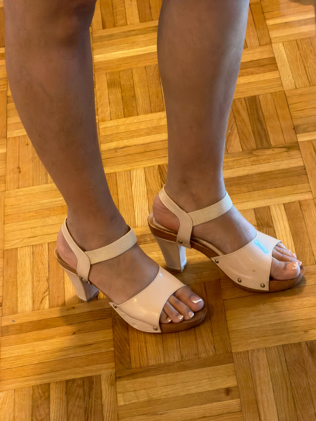 Beige Platform Heel Sandals - photo 2