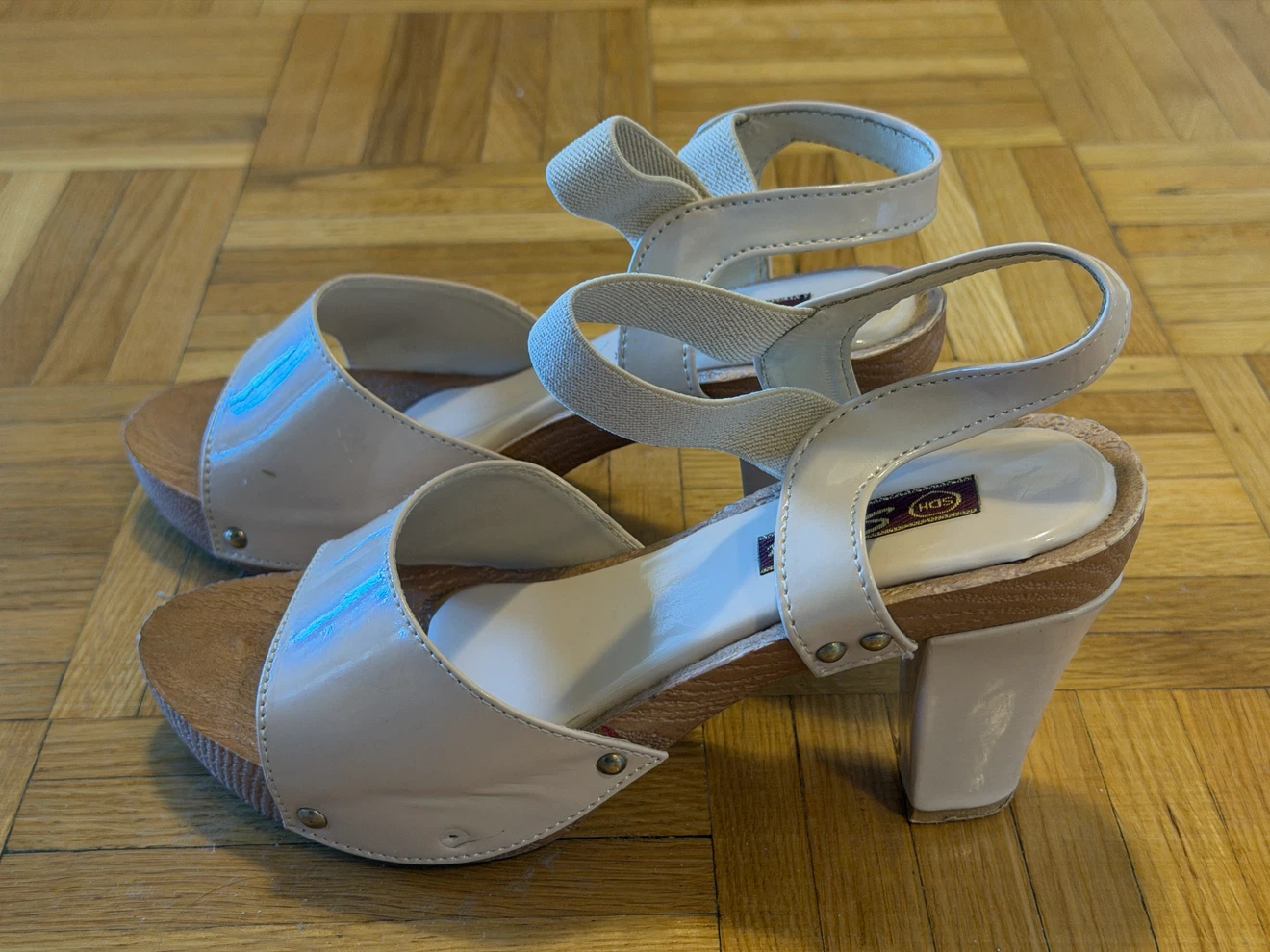 Beige Platform Heel Sandals - photo 4