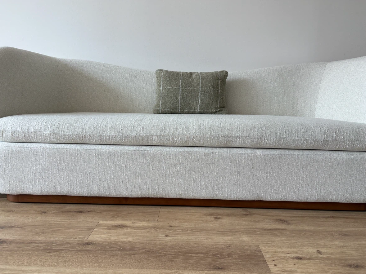 Moving out sale!   West elm Sofa with 2 Throw Pillows - photo 2