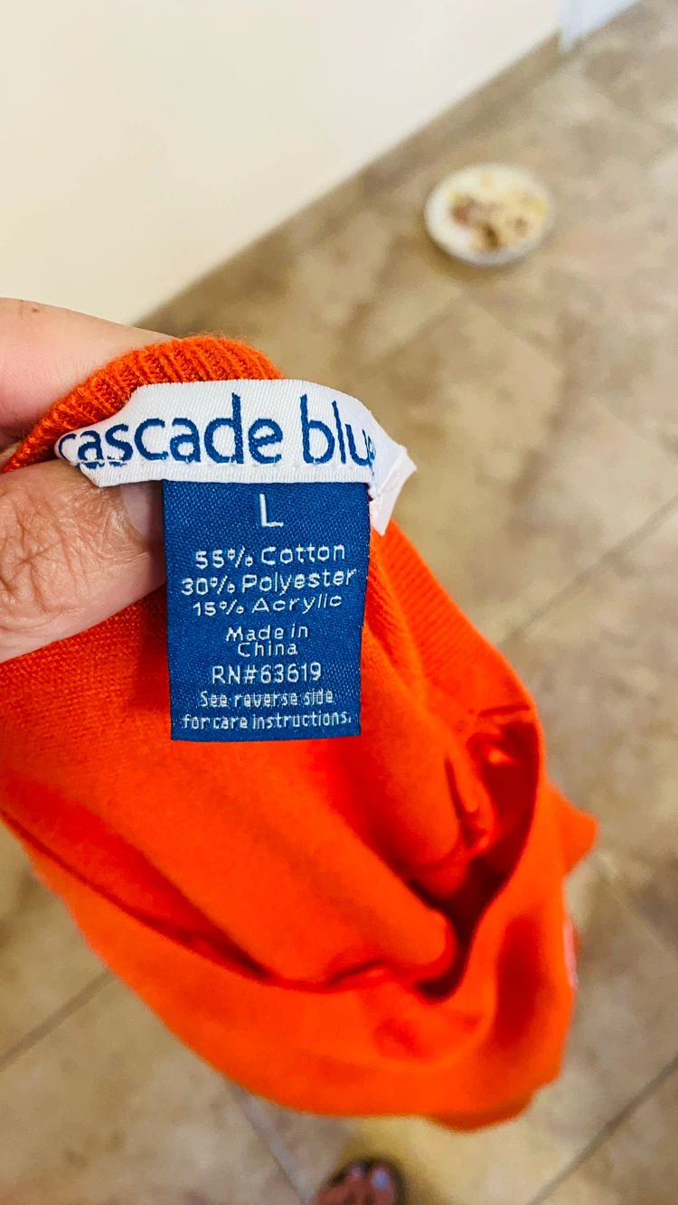 Cascade blues high low sweater size large - photo 3