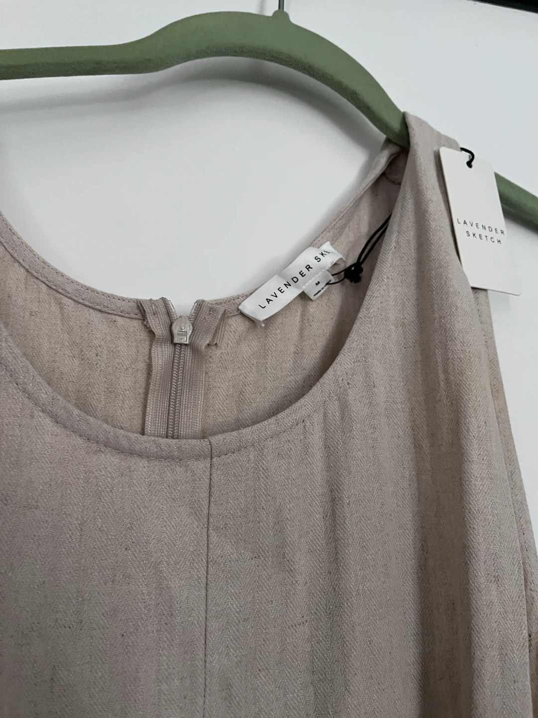 Lavender Sketch Linen Blend Jumpsuit