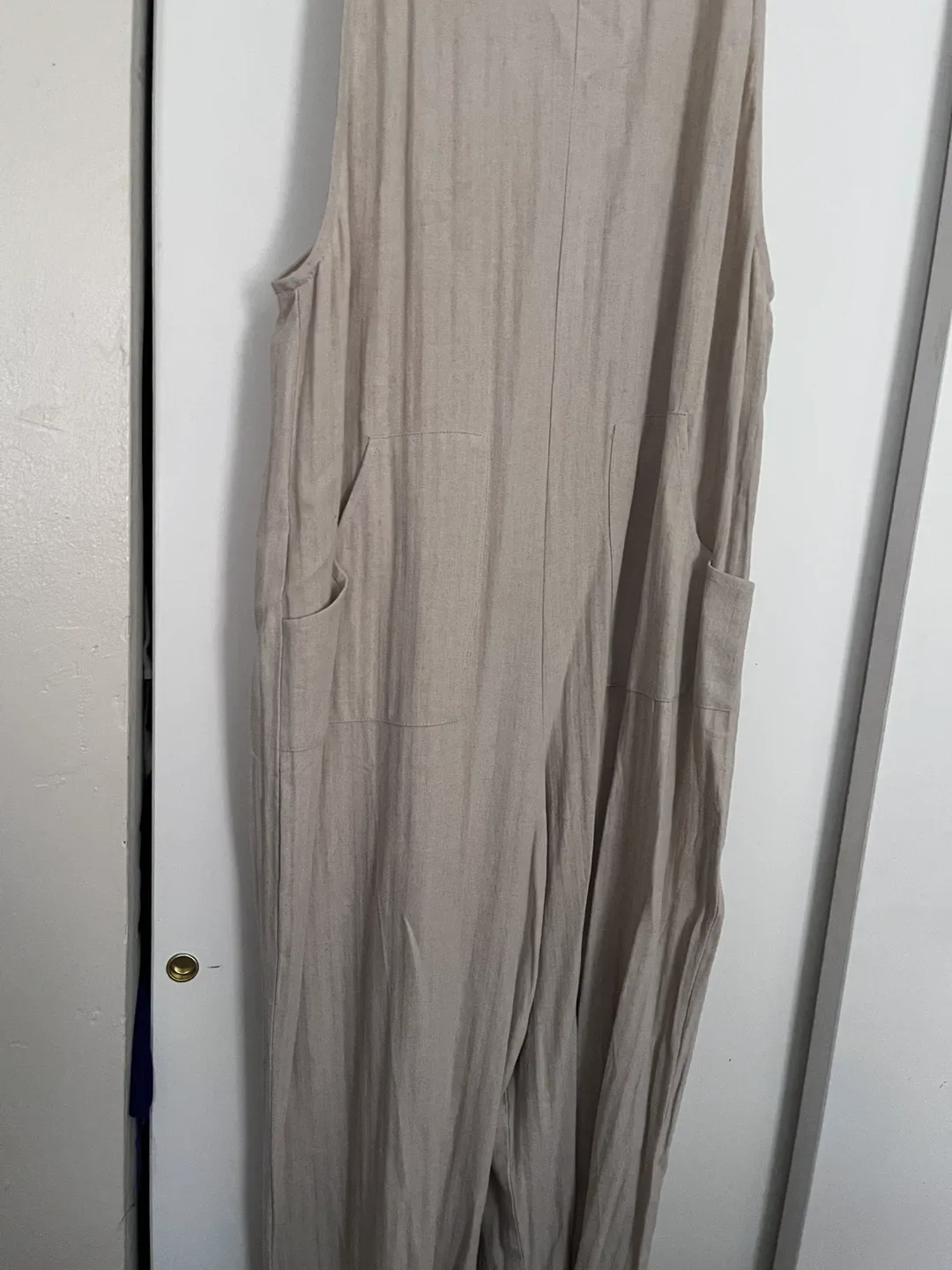 Lavender Sketch Linen Blend Jumpsuit - photo 2